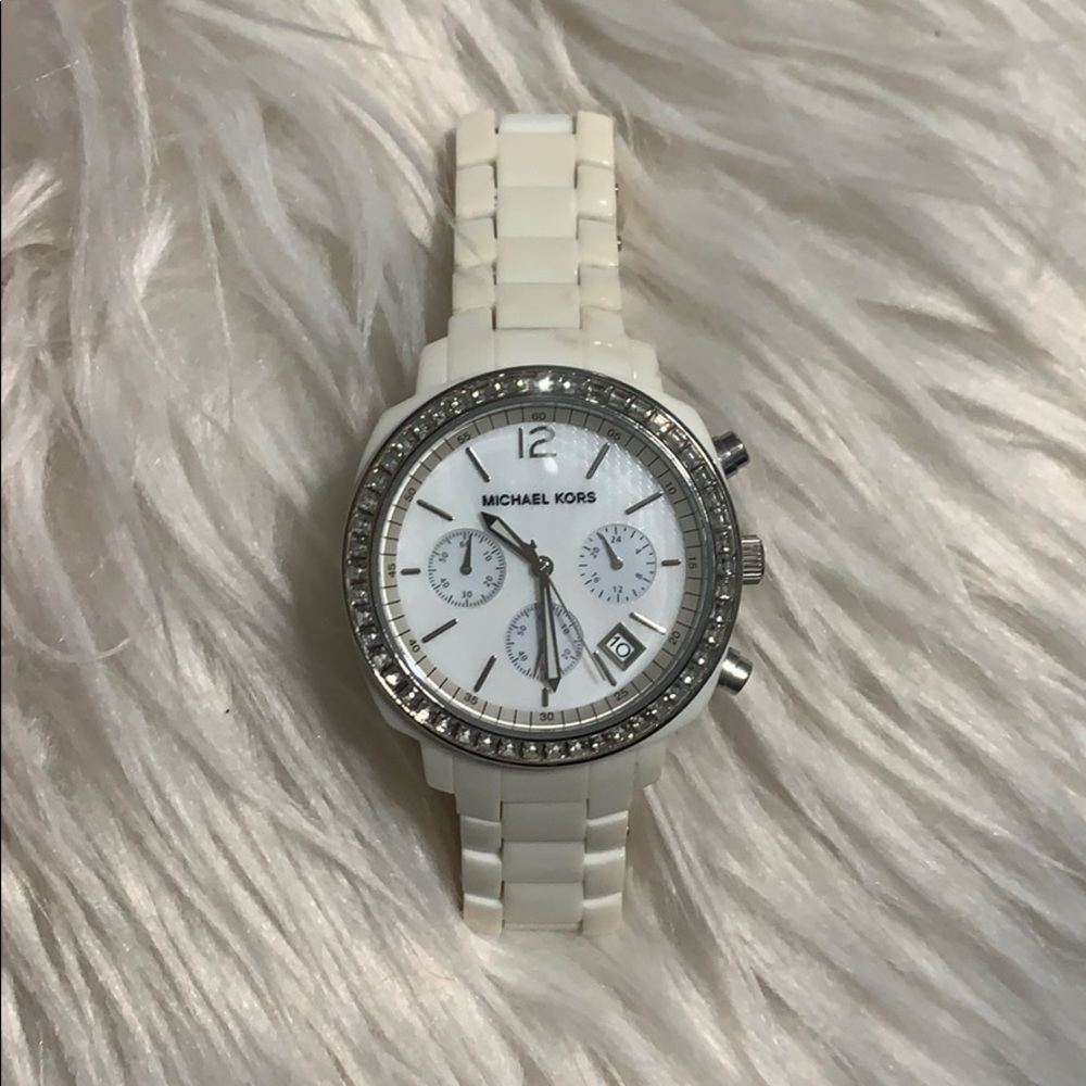White Michael Kors watch
